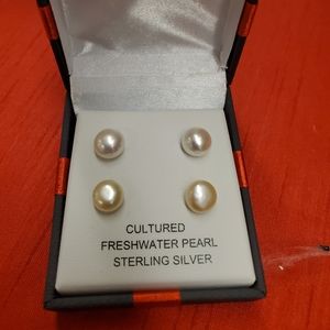 fresh water pear earings